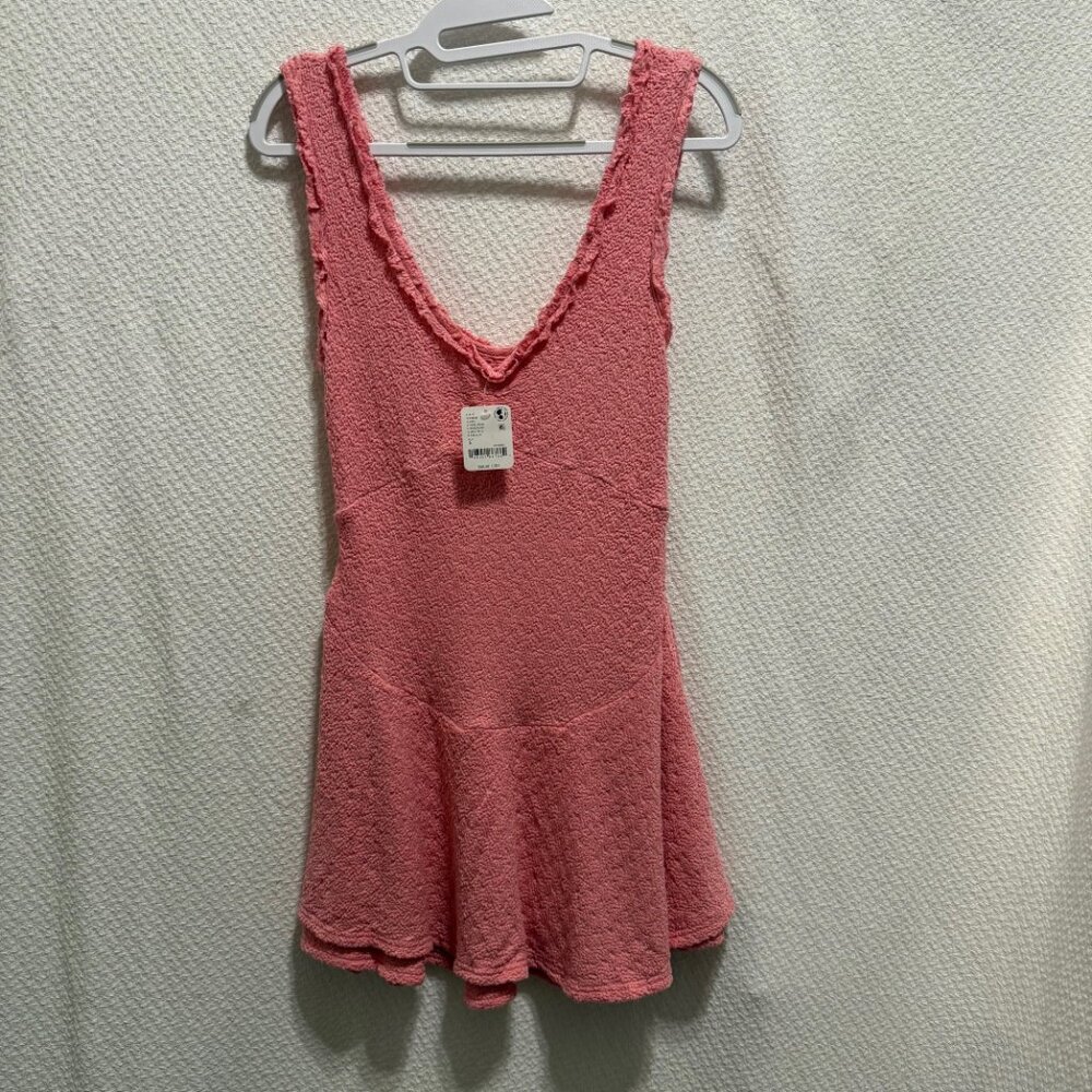 NWT Free People Alice Mini Dress in Pink Icing - Size S - Picture 3 of 6